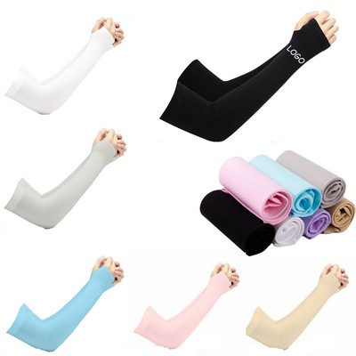 Unisex Ice Silk UV Protection Arm Sleeves