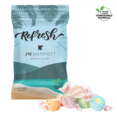 4 oz. ECO-Digibag™, Compostable, Tropical Salt Water Taffy