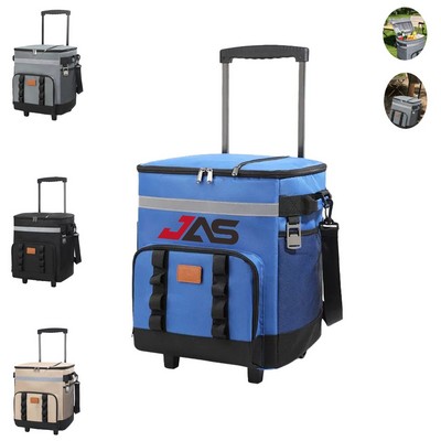 60-Can Leak-Proof Insulated Rolling Cooler