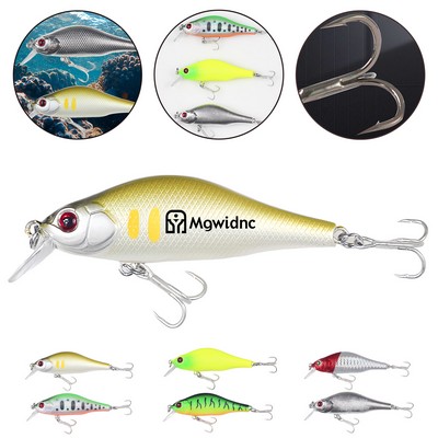 8.8g 3.15" Center of Gravity Shifting Minnow Floating Lure for Long Casting Fishing Bait