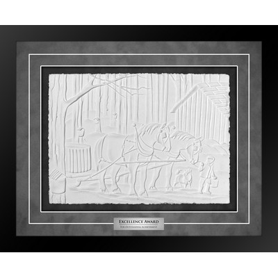 Sugartime - Cast Paper Sculptured Art - Shadowbox Award