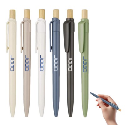 Eco-Friendly Grs Certified Ballpoint Pen With Bamboo Wood Finish