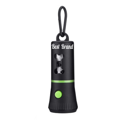 Dog Pooper Scooper With LED Light Dispenser