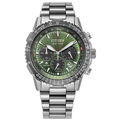 Citizen Men's Promaster Air Stainless Steel Bracelet Watch Khaki Green Dial