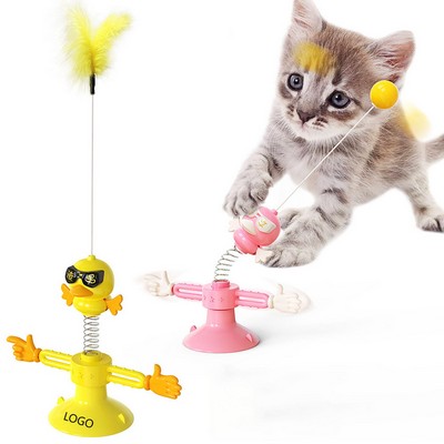 Feather Turntable Ball Tumbler Cat Ball