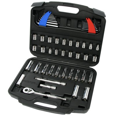 Allied Pro-Grade 58-Piece Sae And Metric Socket Set w/Case
