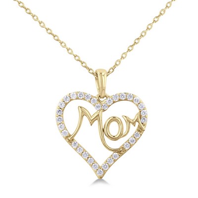 Jilco Mom Heart Pendant Gold Necklace