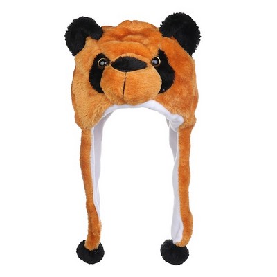 Plush animal hat