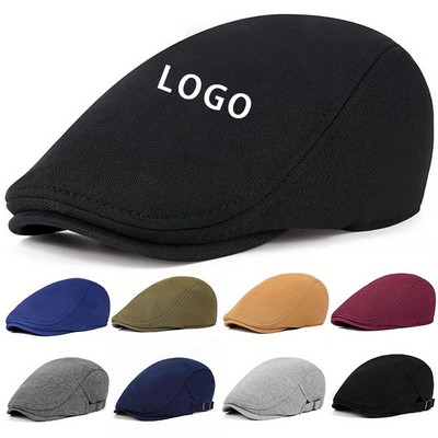 Classic Cotton Newsboy Cap