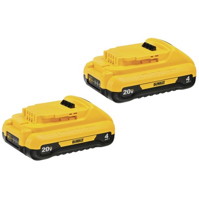 DeWalt 20V Max 4.0Ah Lithium-Ion Battery 2-Pack