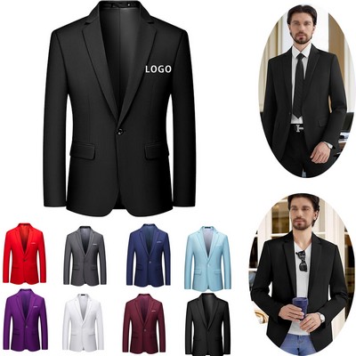 Men's One Button Slim Fit Suit