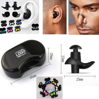 Silicone Swimming Nose Clip Ear Plugs Set