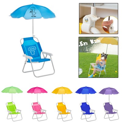 Kids Folding Beach Chair with Umbrella