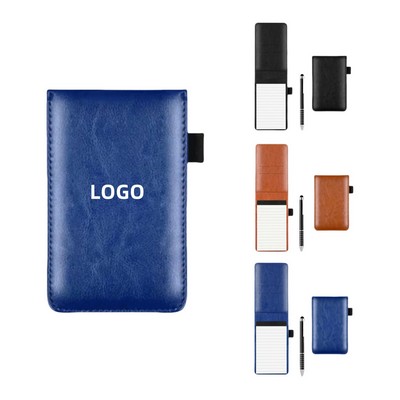 Mini Pocket Notepad Holder with Pen