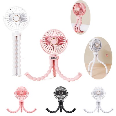 Stroller Fan With Flexible Tripod Clip On