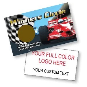 Scratch Off Cards - WINNERS CIRCLE - Scratch and Win- (4 Sizes)
