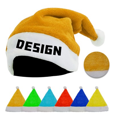 Short-Pile Christmas Santa Hat