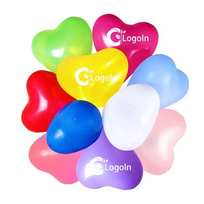 10-inch Latex Color Heart Shaped Balloon for Party