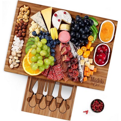 Crafted Bamboo Charcuterie Boards Set