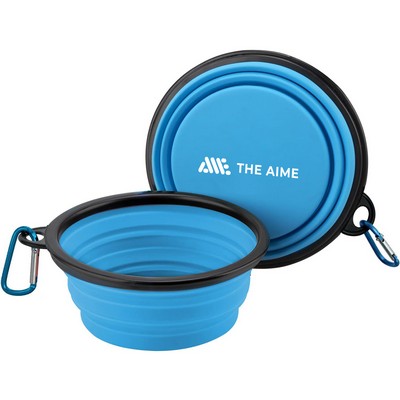 350ml Pet Collapsible Bowl With Carabiner