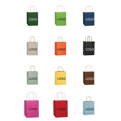 Matte-Finish Paper Tote Bag with Foil Stamping