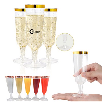 6 OZ Plastic Flutes Cup
