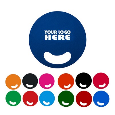 Round Plastic Die Cut Hand Fan