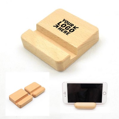 Square Wooden Phone Stand