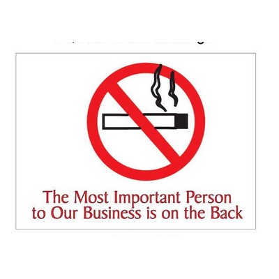 No Smoking Sign Rectangle Photo Hand Mirror (2½"x3½")