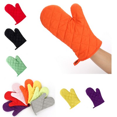 Polyester Cotton Heat Resistant Oven Mitts