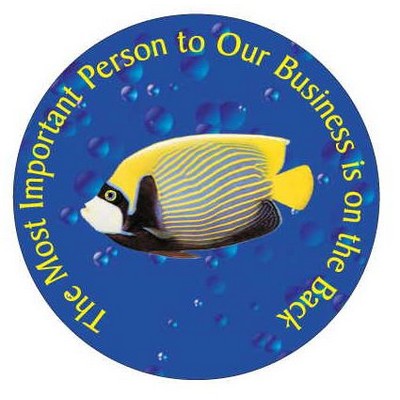 Tropical Fish Photo Hand Mirror (2½" Diameter)