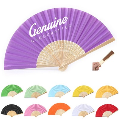 Bamboo and Paper Handheld Fan