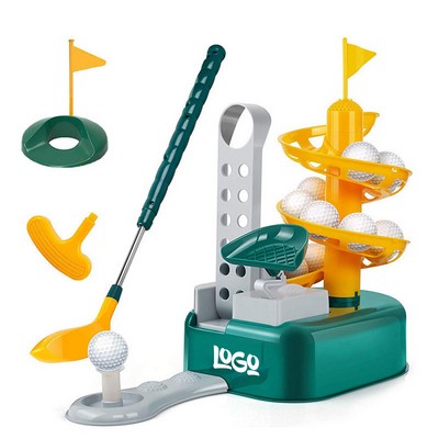 Portable Retractable Educational Kids Golf Toy Set