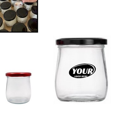 12.85 oz Glass Candy Jar With Lid