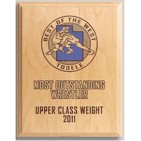 Red Alder Wood Plaque (4" x 6")