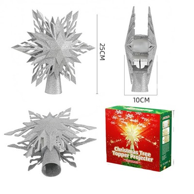 Christmas Tree Top Star Projection LED 3D Light Holiday Decoration
