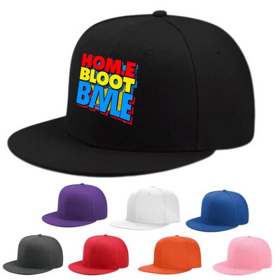 Flat-brimmed Baseball Cap