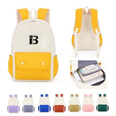 Kid Two-Tone Oxford School Backpack