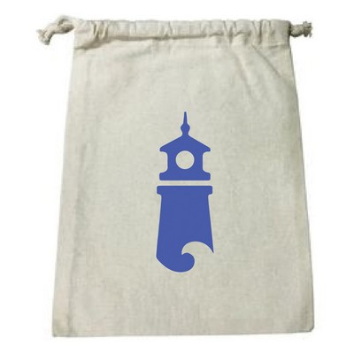 Cotton Canvas Drawstring Pouch ( 8"W X 10"H )