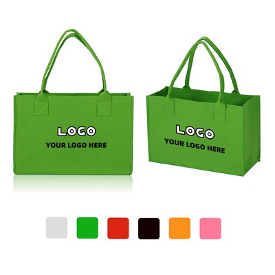 Customizable Felt Tote Bag