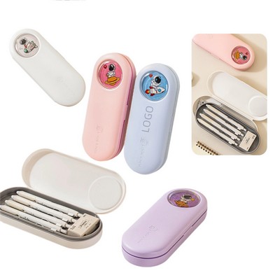 Student's Double-Layer Pencil Stationery Box