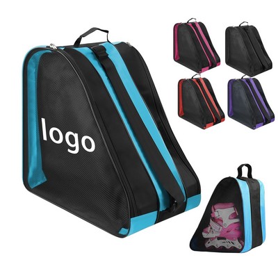 Durable Oxford Roller Skate Bag With Ventilated Mesh Panels