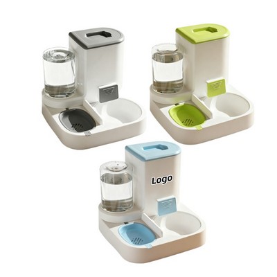 Automatic 2-in-1 Pet Feeder and Water Dispenser for Cats and Dogs Food Water Supply