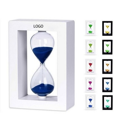 Round colorful glass hourglass timer minimalist creative gift home decoration desktop ornament