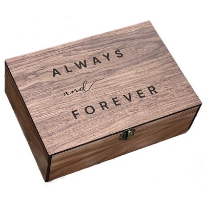 Wood Box With Lid - By Boat