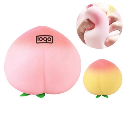 Peach-Shaped Squishy Stress Relief Toy