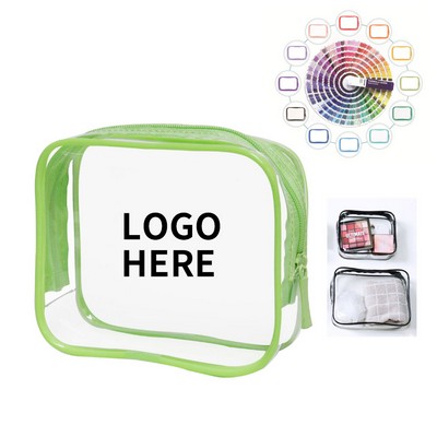 Clear PVC Zippered Toiletry Bag