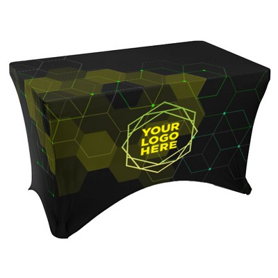 4' Polyester Stretch Table Cover - Dye Sublimation Print