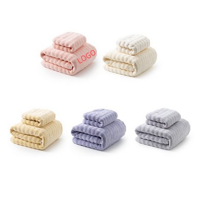 Quick-Drying Coral Fleece Bath Towel