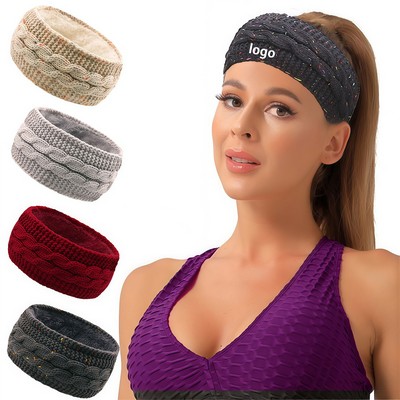 Women's Winter Warm Thick Knit Headband For Cold Weather